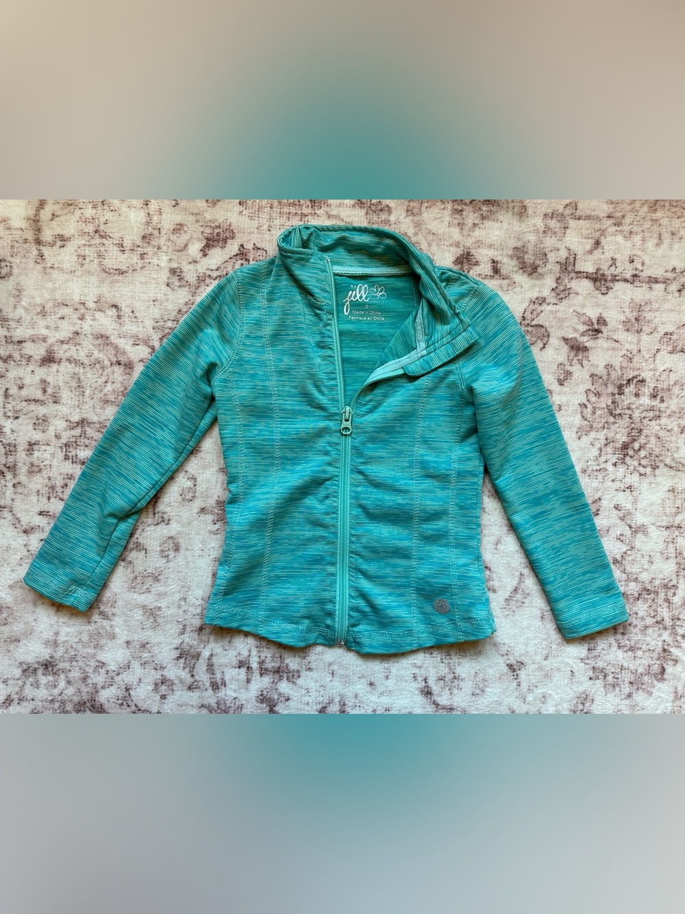 3T Jill Girls' Teal Active Zip Up